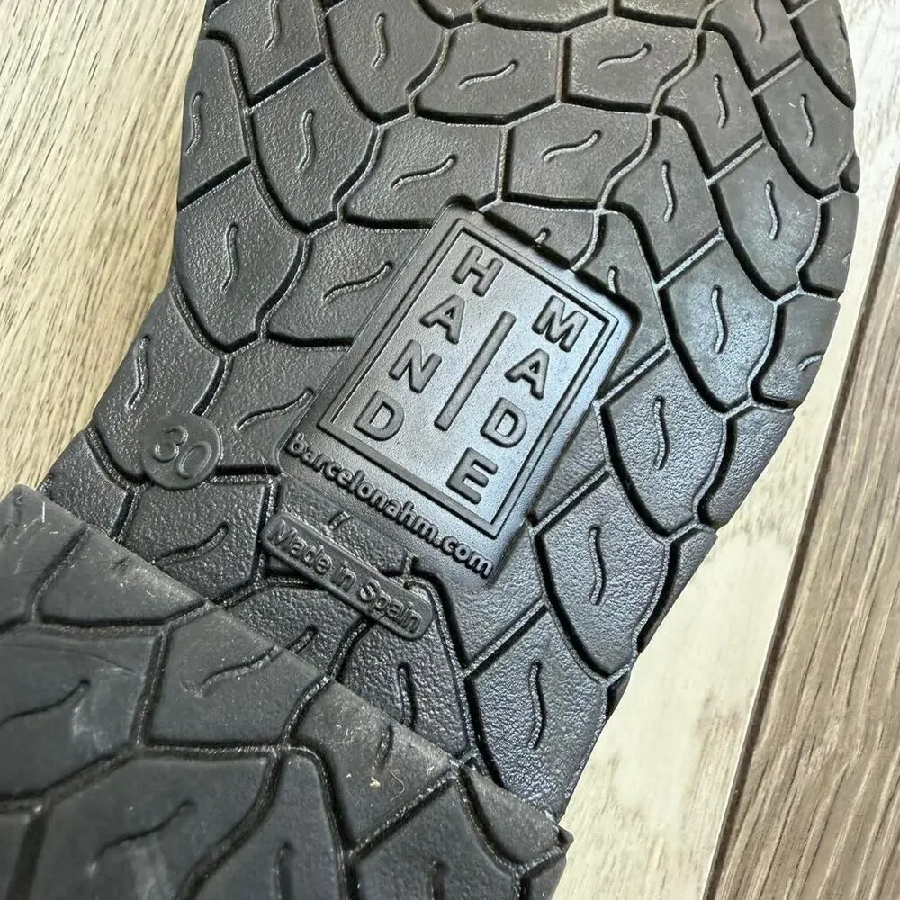 Handmade the brand colorful flat